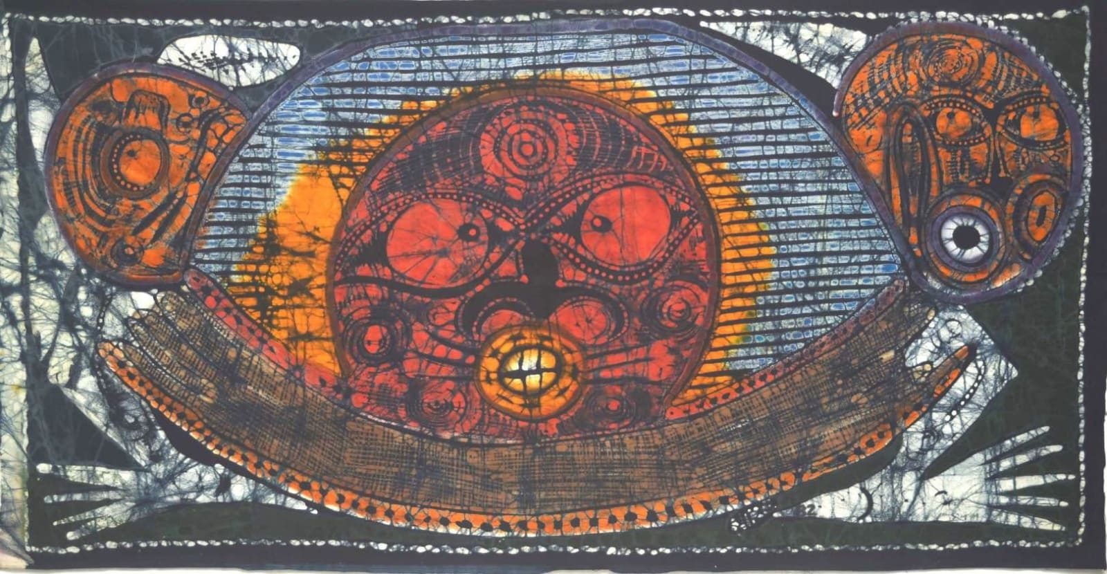 Nike Davies-Okundaye, The Ghost Dancer, 1982