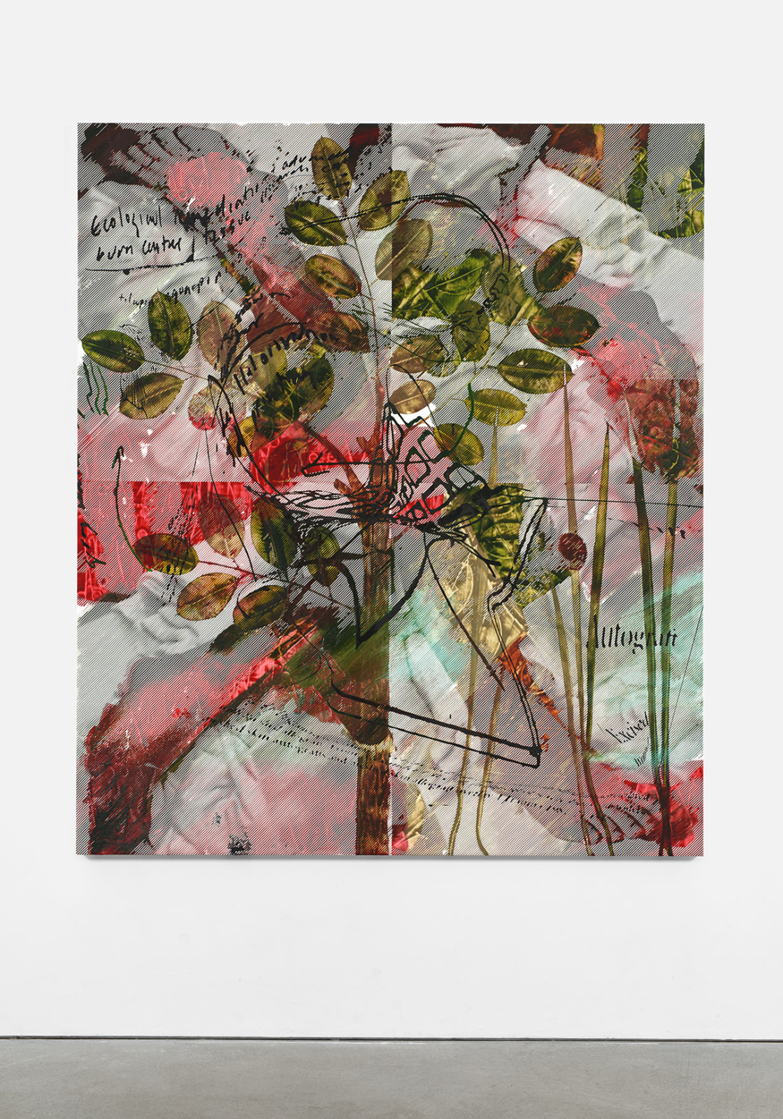 Alex Carver, A branch impaling a leg stripped of its flesh, 2021