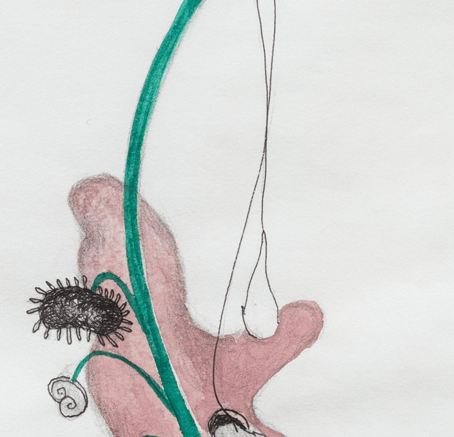 Amy Lien & Enzo Camacho, Preliminary sketch for 'Fire Monkey Fries Expectations' (Art Basel) BEGGAR, 2018