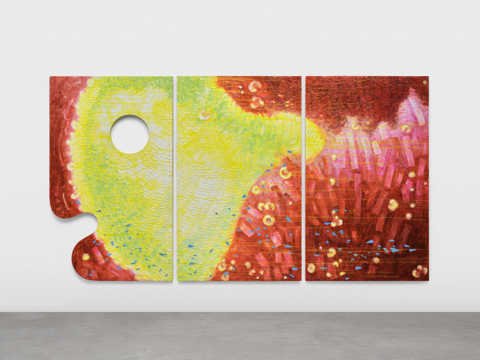 Guan Xiao, A hatful of gleaming fish, 2025