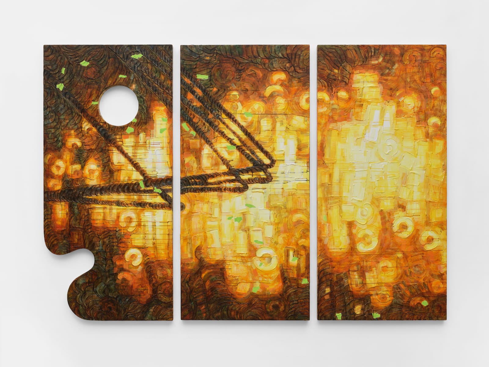 Guan Xiao, Fire Rings, 2024