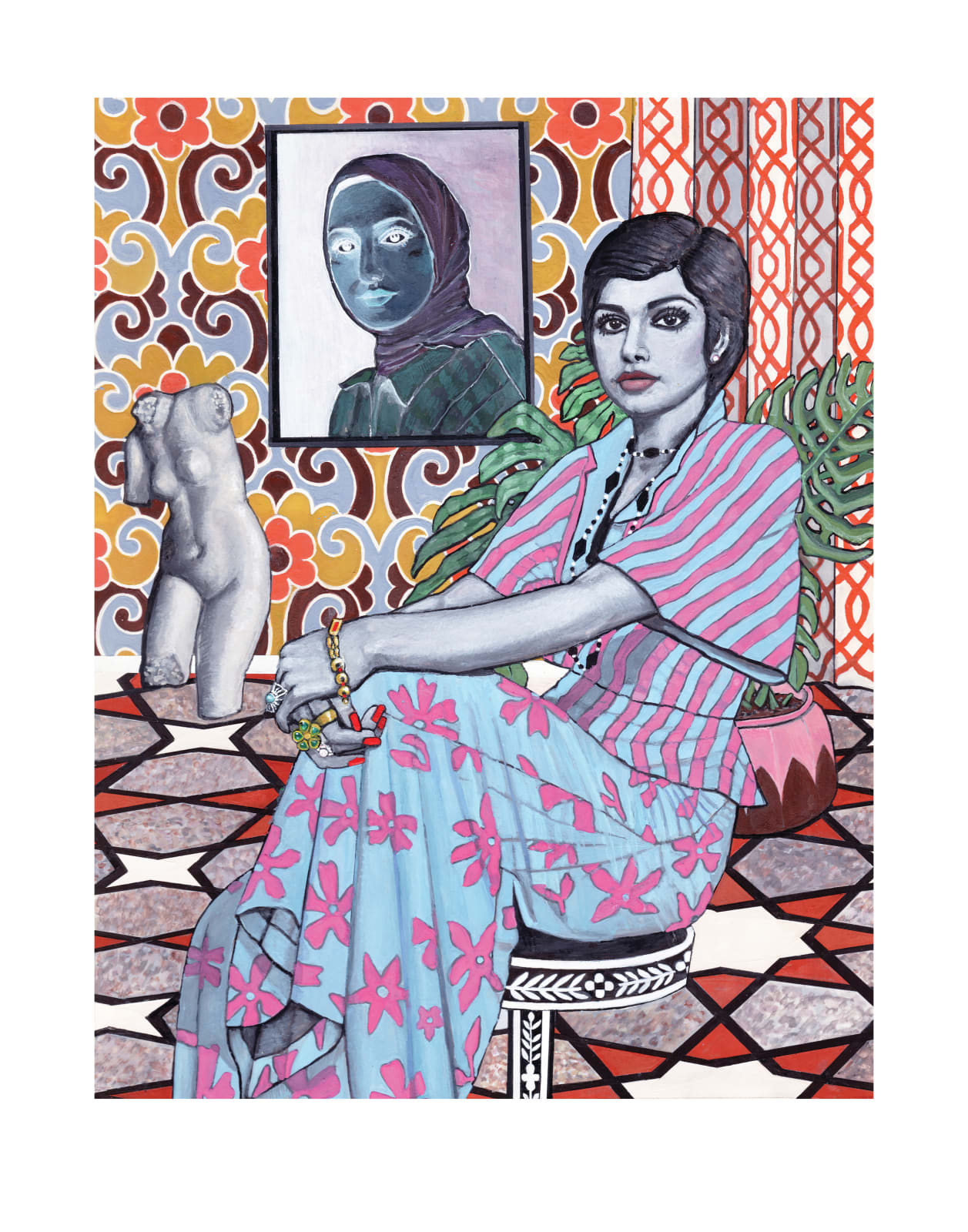 Soheila Sokhanvari, Love Atomic (Portrait of Googoosh), 2024