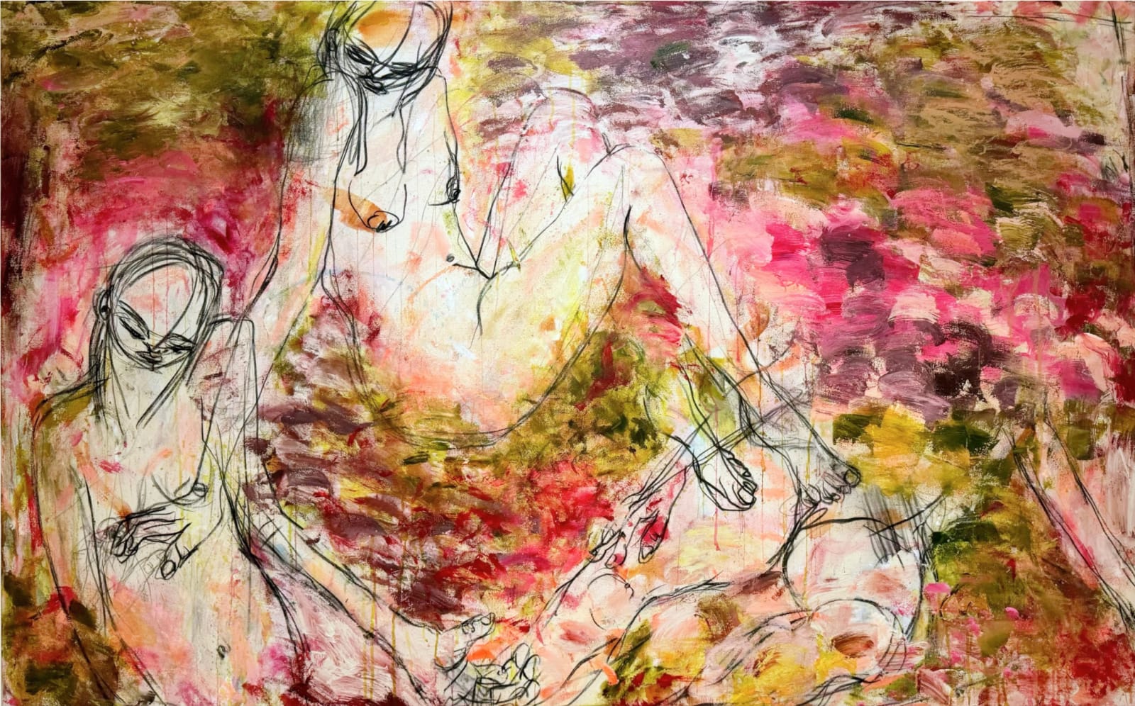 Kim Booker, Women on the grass, 2024