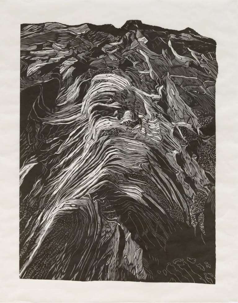 Alexa Kumiko Hatanaka, Soft snow, hard water (deep violet), 2025