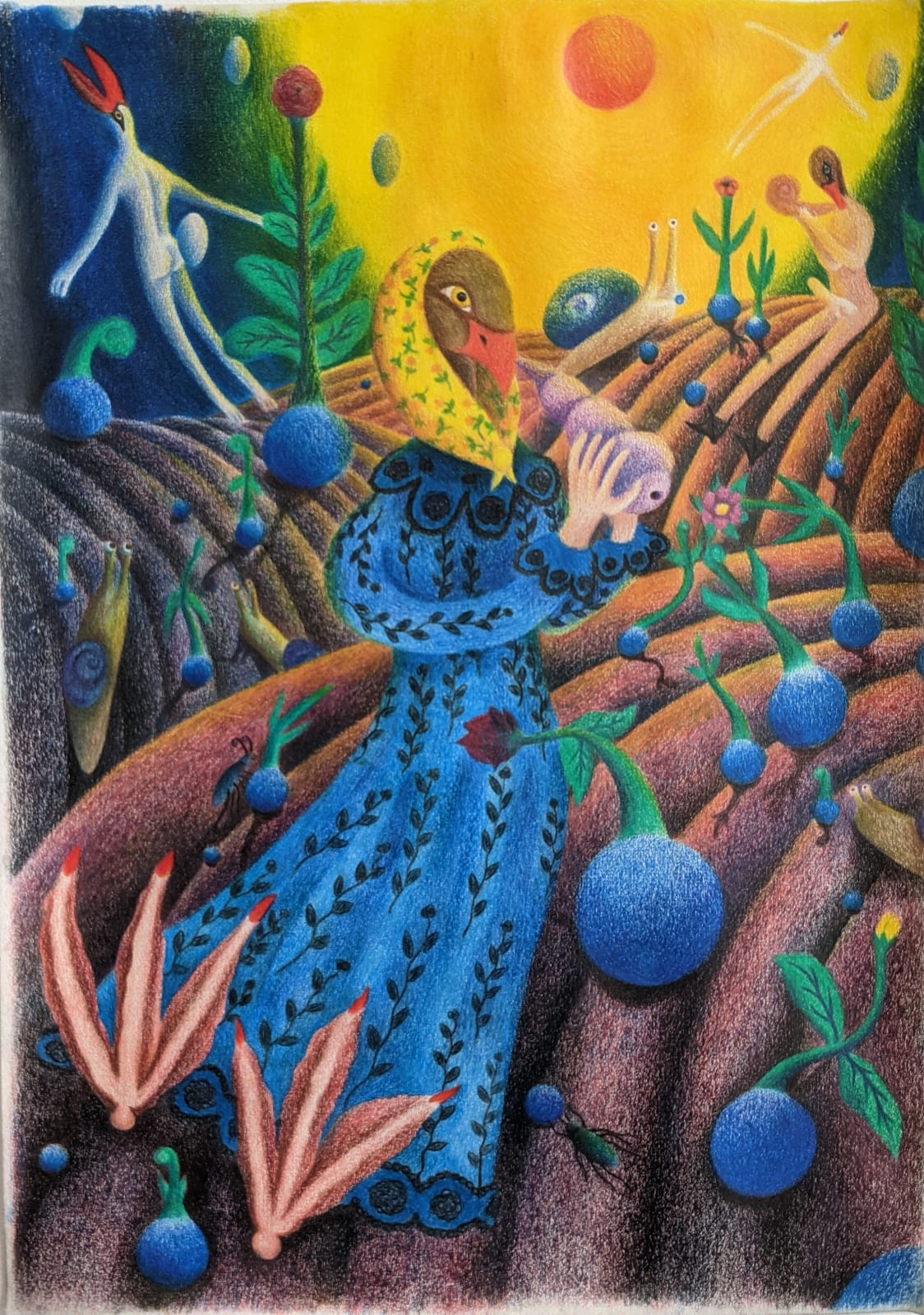 Bartholomew Hajduk, Zaklinaczka kwiatów (Plant whisperer), 2021