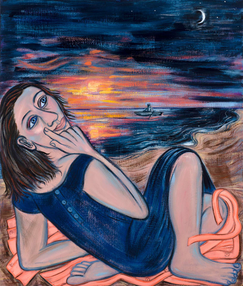 Eileen Cooper, Moonlight Sunset, 2024