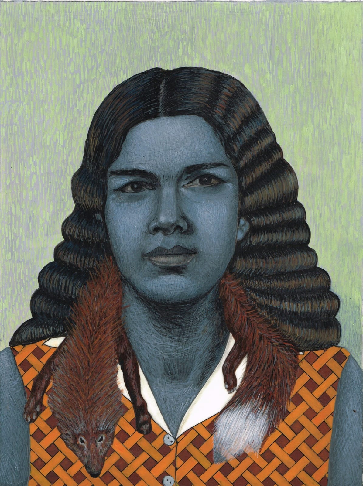 Soheila Sokhanvari, Girl with Fox, 2015