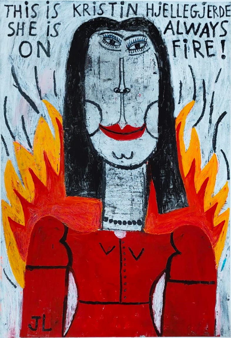 Joachim Lambrechts, This is Kristin Hjellegjerde. She is always on fire, 2022