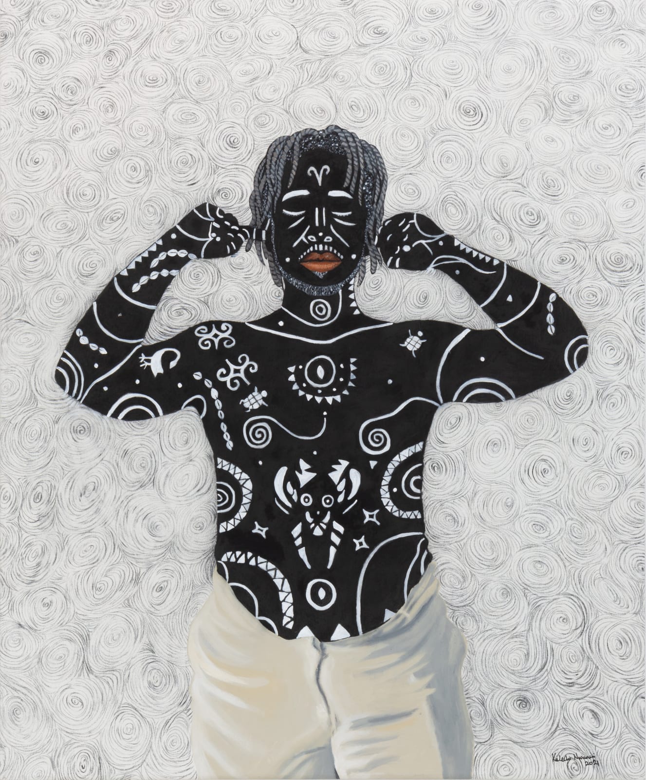 Kelechi Nwaneri, Introspection {self-portrait},, 2021