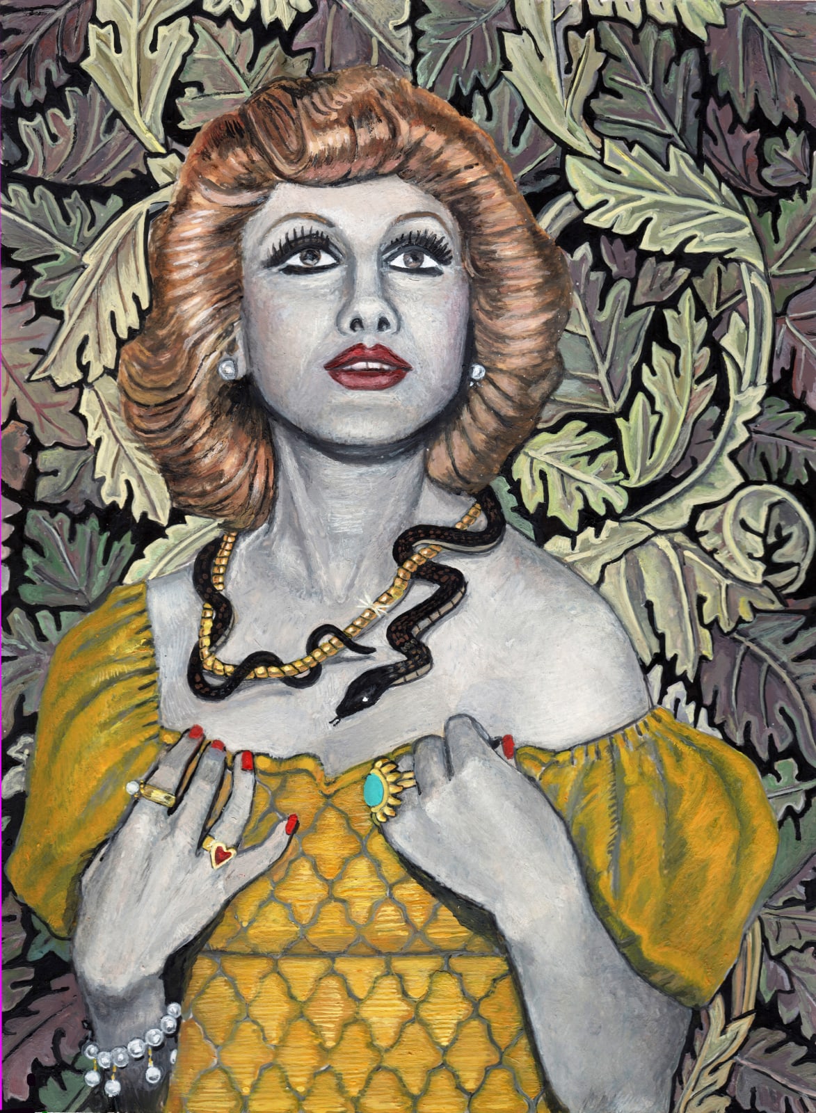 Soheila Sokhanvari, Without You (Portrait of JALEH SAM) , 2024