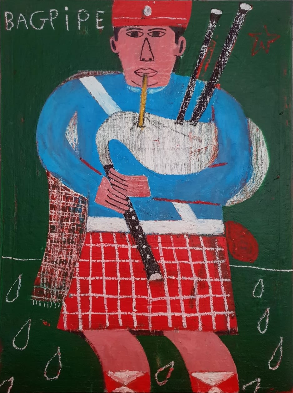 Joachim Lambrechts, Bagpipe player, 2020
