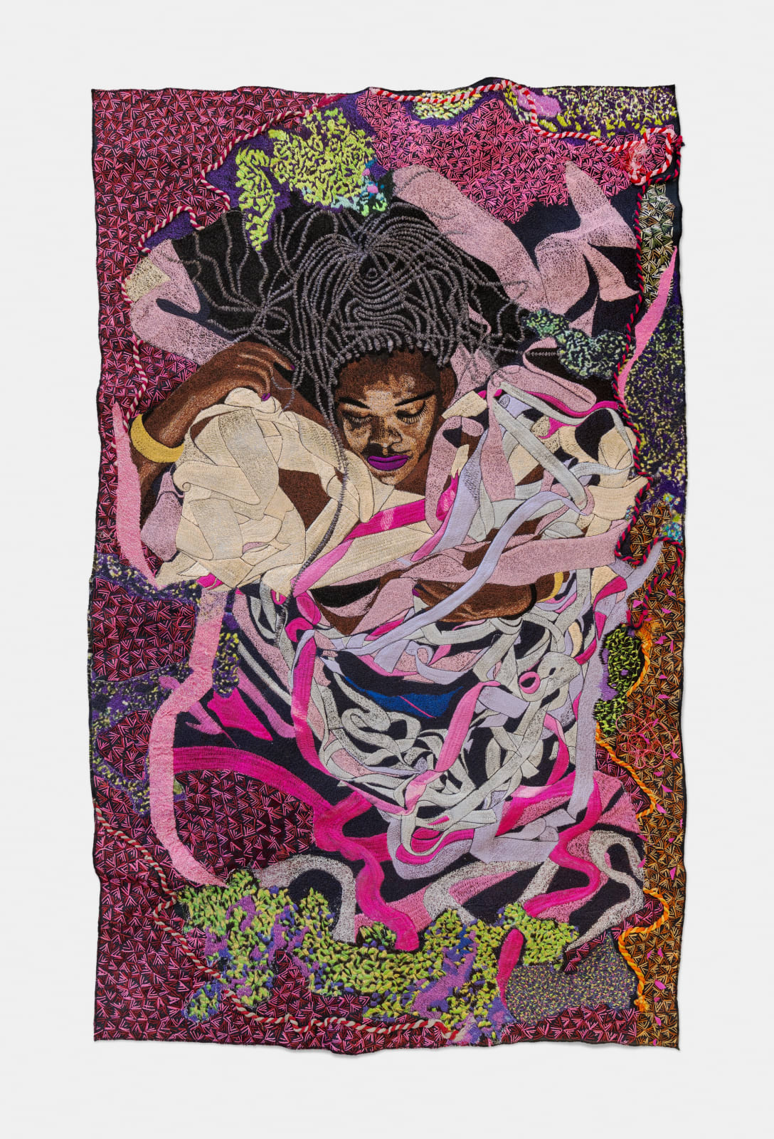 Kimathi Mafafo, Life Moves Like a Ribbon I, 2023