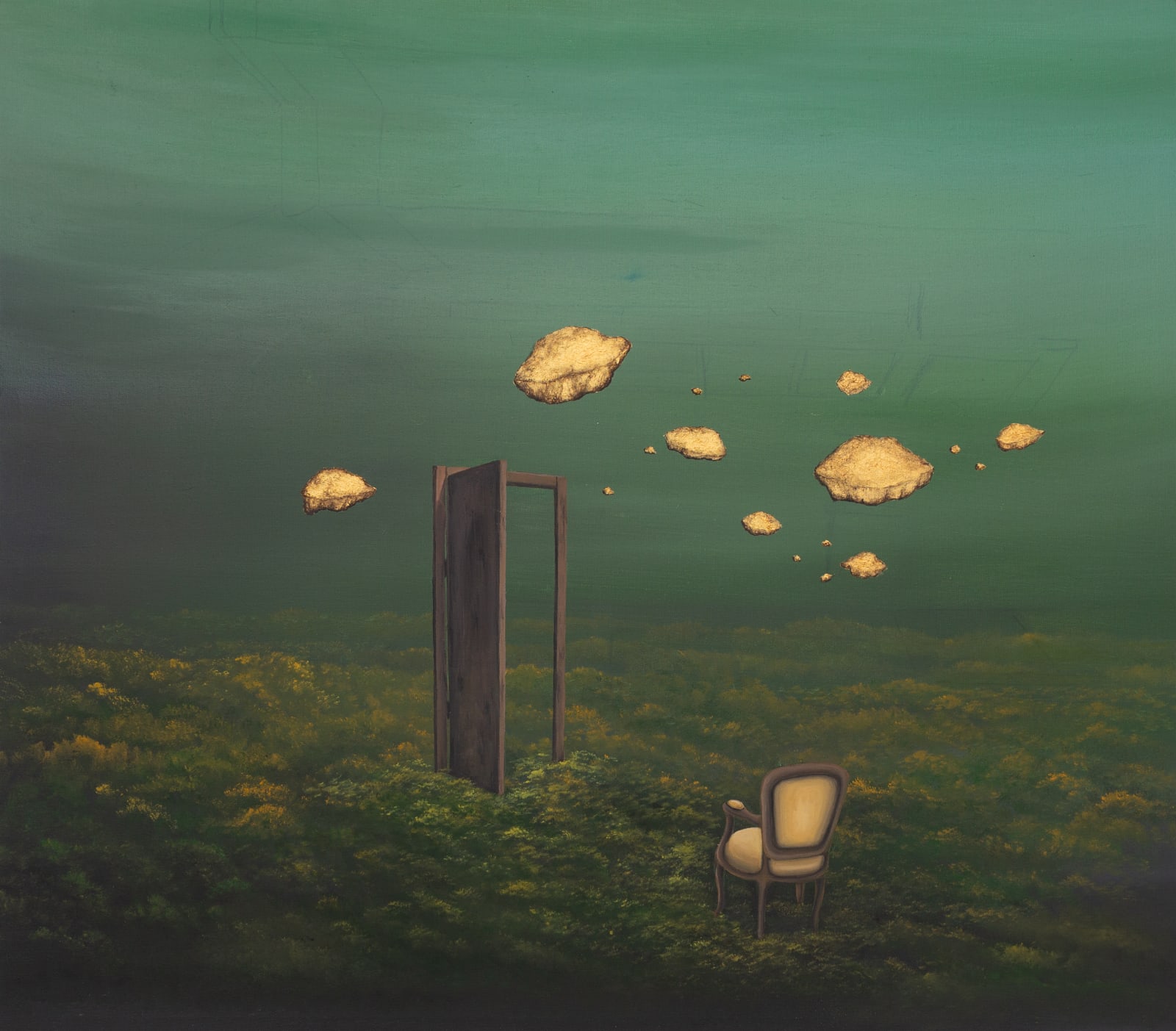 Houda Terjuman, Run run to golden lands, 2021