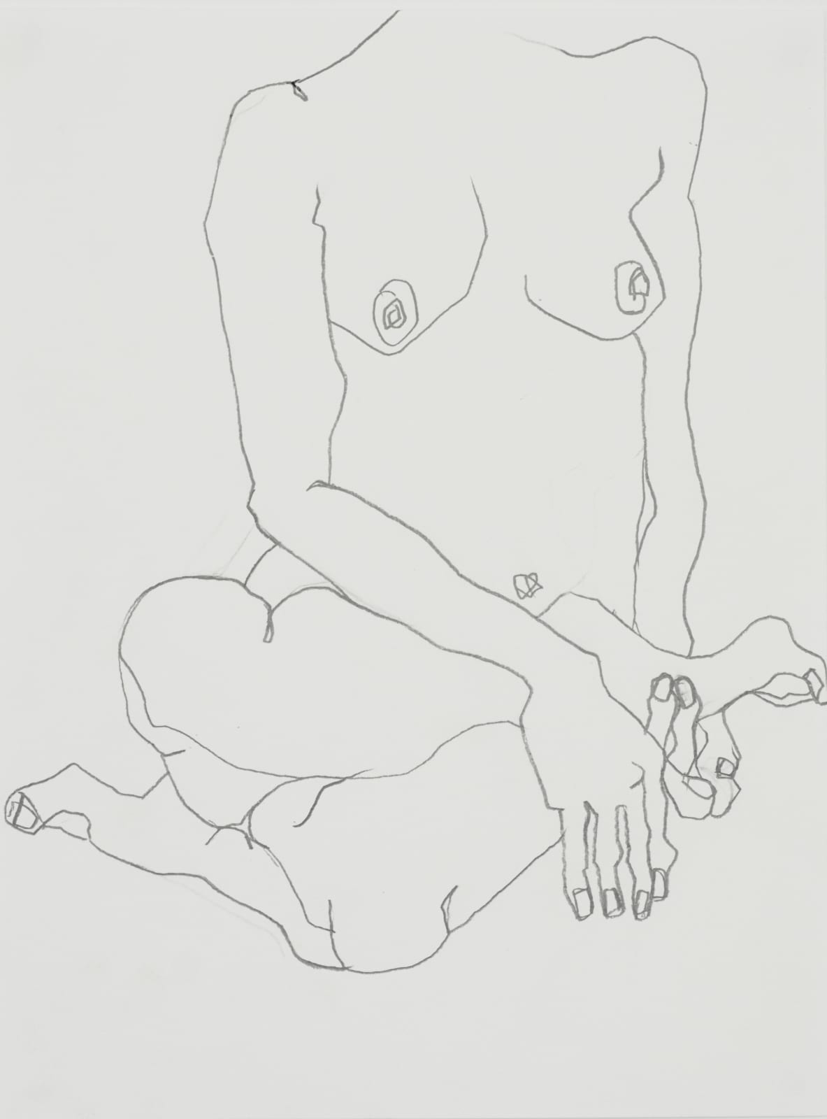 Luella Bartley, Crossed legged, 2022