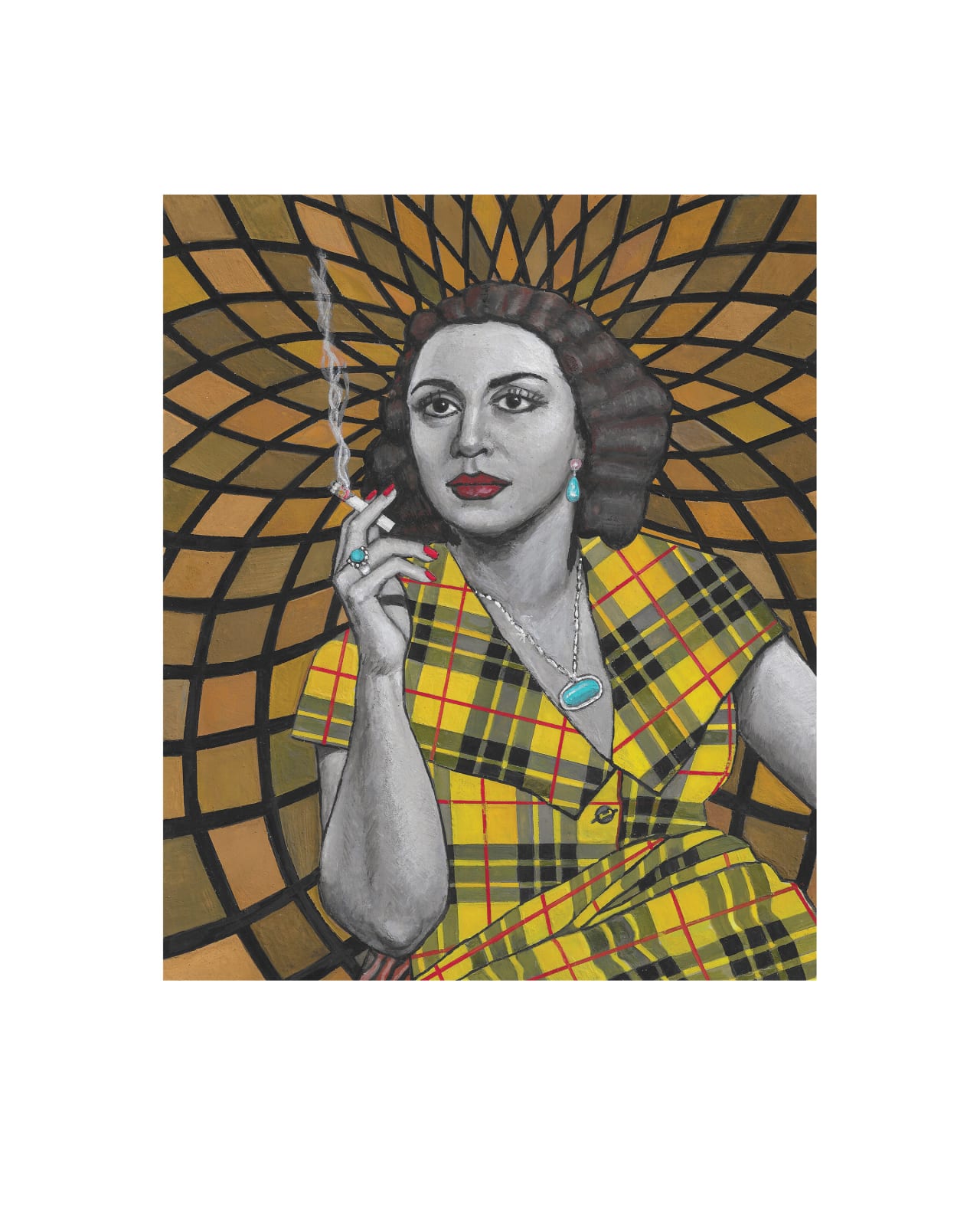Soheila Sokhanvari, The Beautiful Idol (Portrait of Ezat Roohbakhsh, 2024