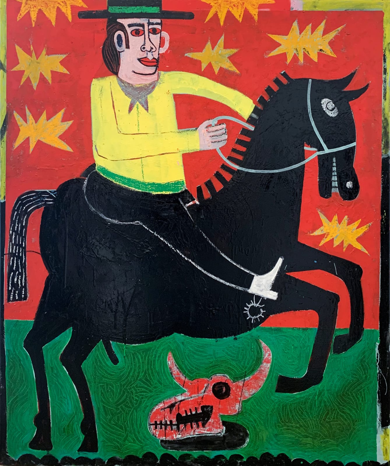 Joachim Lambrechts, Jumping over the bull skull, 2020