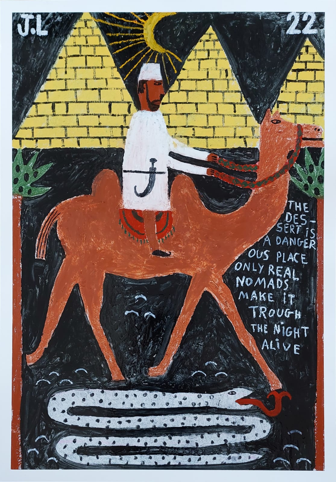 Joachim Lambrechts, The dessert is a dangerous place, only real Nomads make it through the night alive, 2022