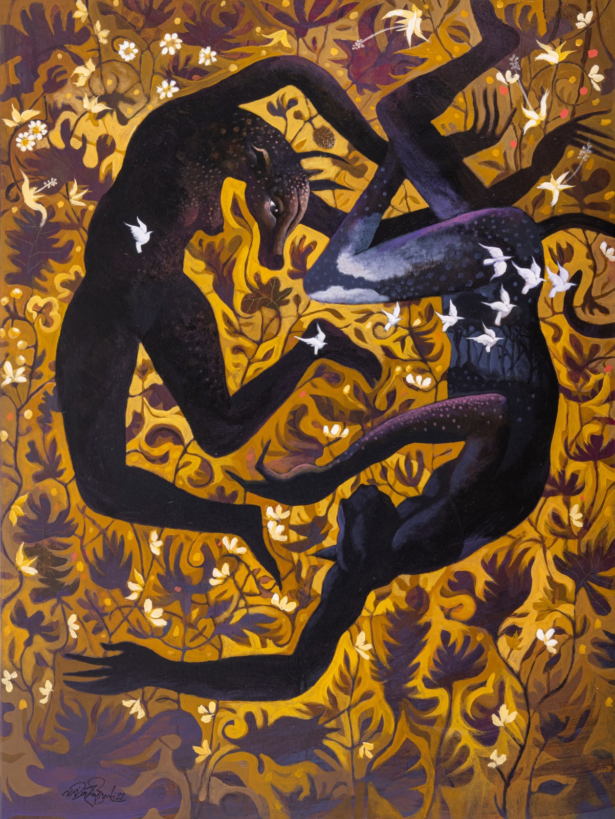 Nazir Tanbouli, The love affair of the gazal and the jaguar, 2022