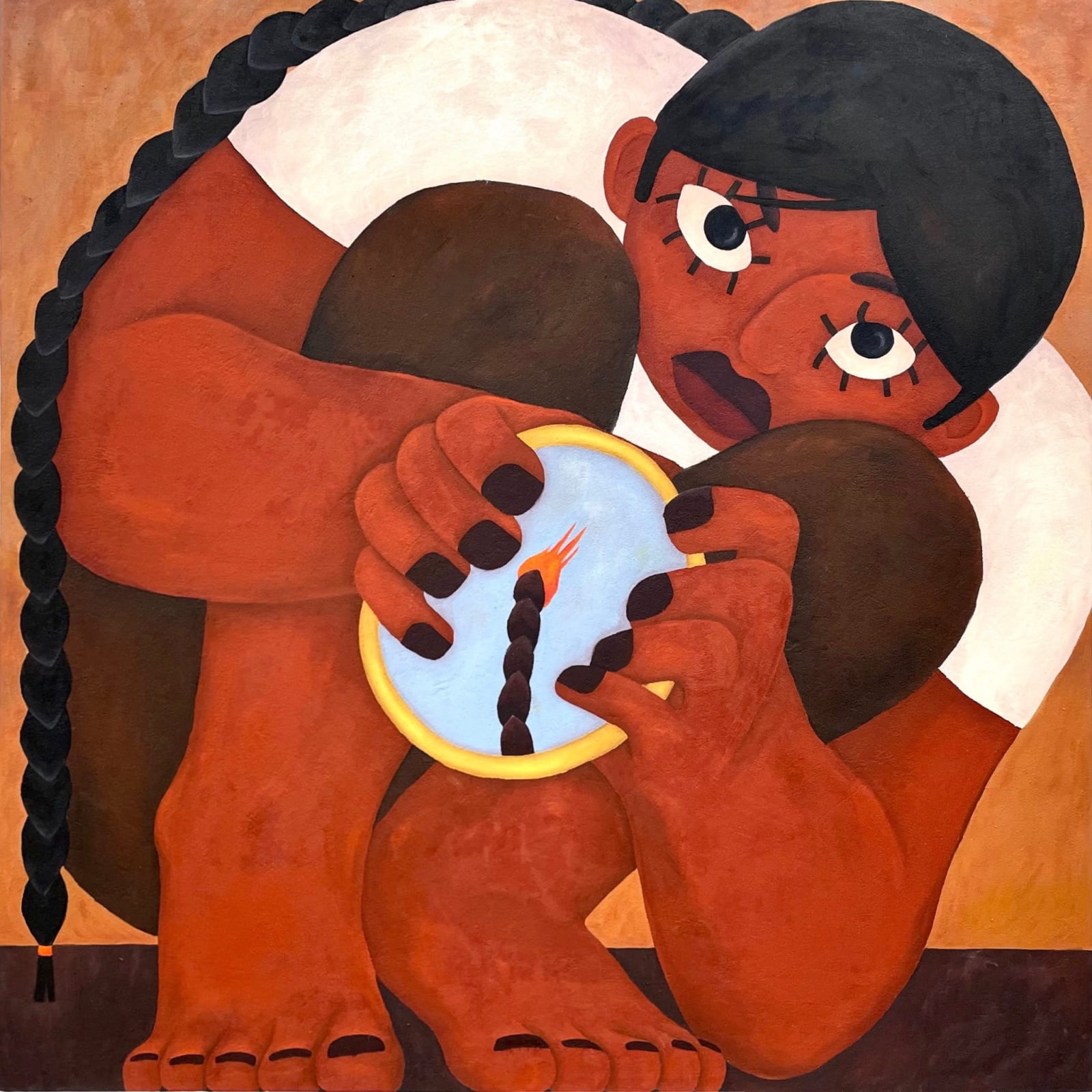 Yan XinZhu, The mirror Ablaze with her voice, 2023