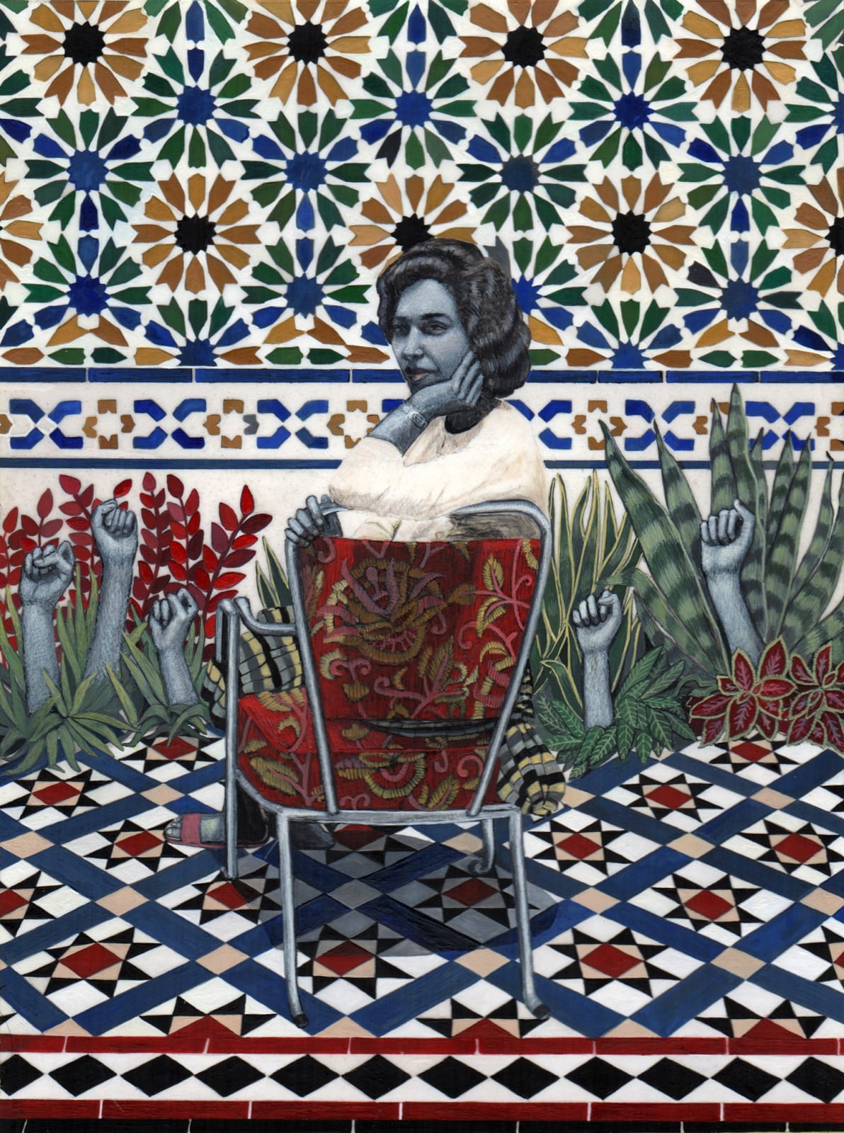 Soheila Sokhanvari, Conquest of the garden, 2016