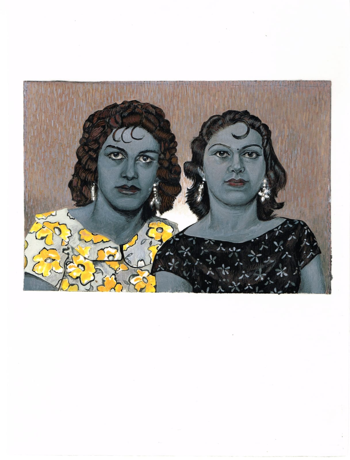Soheila Sokhanvari, Two Ladies with Earrings, 2015