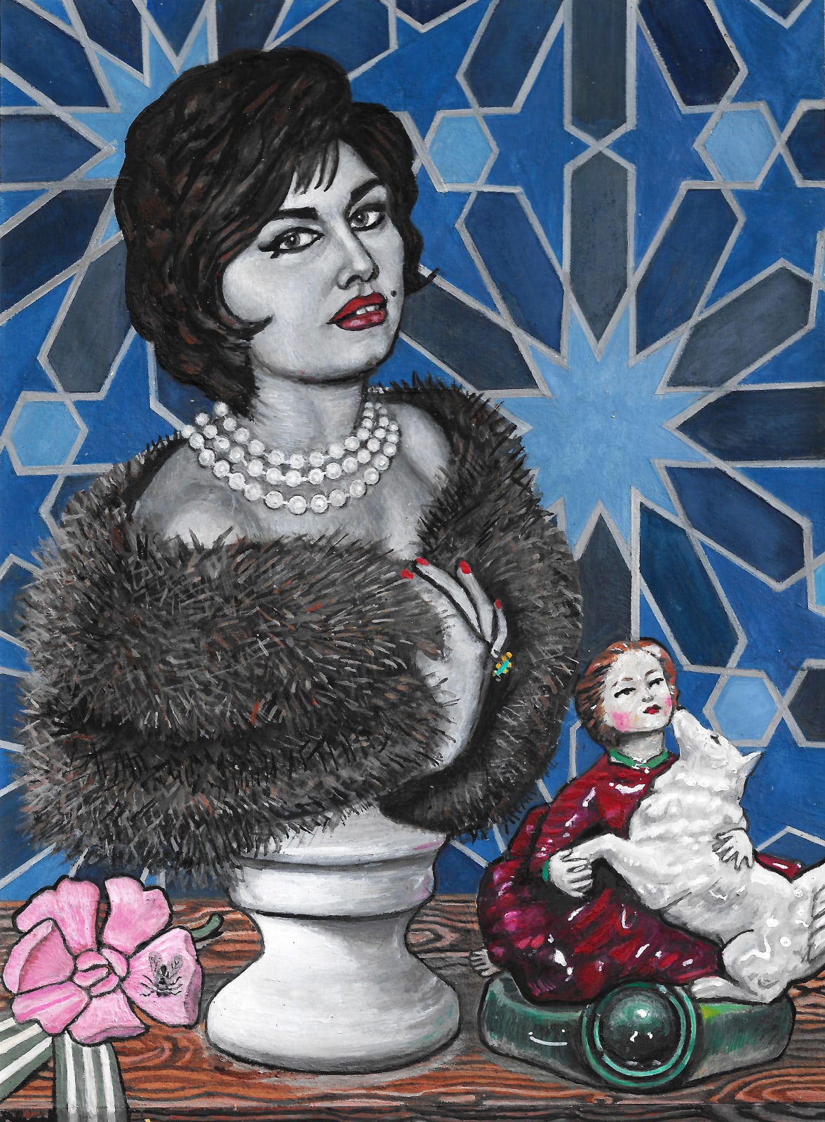 Soheila Sokhanvari, You Don't Own Me (portrait of Irene Zazians), 2024