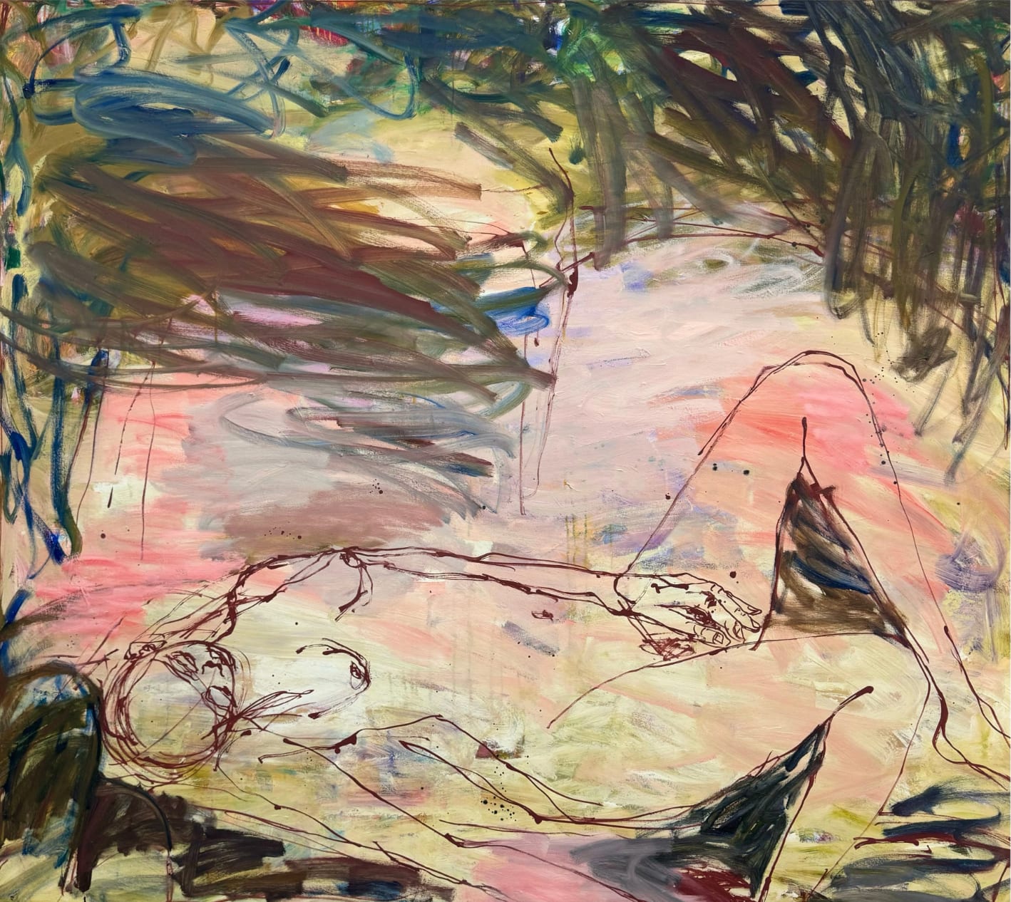 Kim Booker, Sofa painting (autumn), 2024