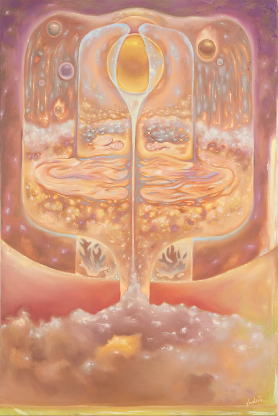 Fuchsia, Blissful Slumber at the Golden Gates, 2024