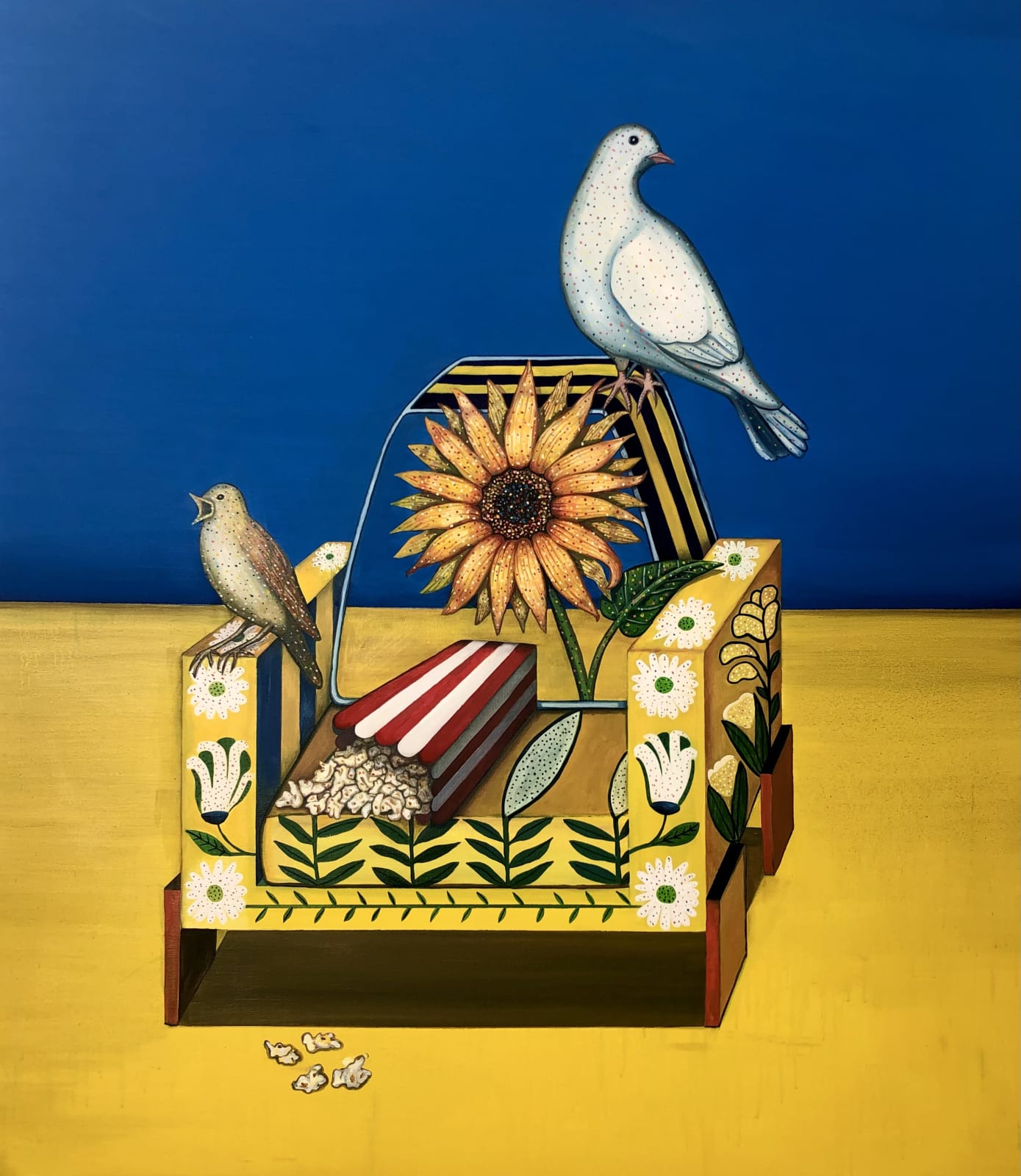 Celina Teague, Armchair: Stop the Madness, 2022