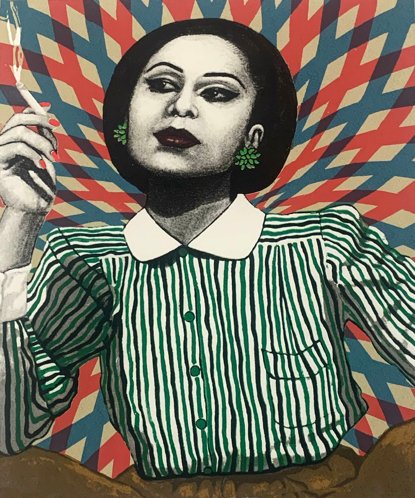 Soheila Sokhanvari, Kobra, (portrait of Kobra Saeedi), 2022