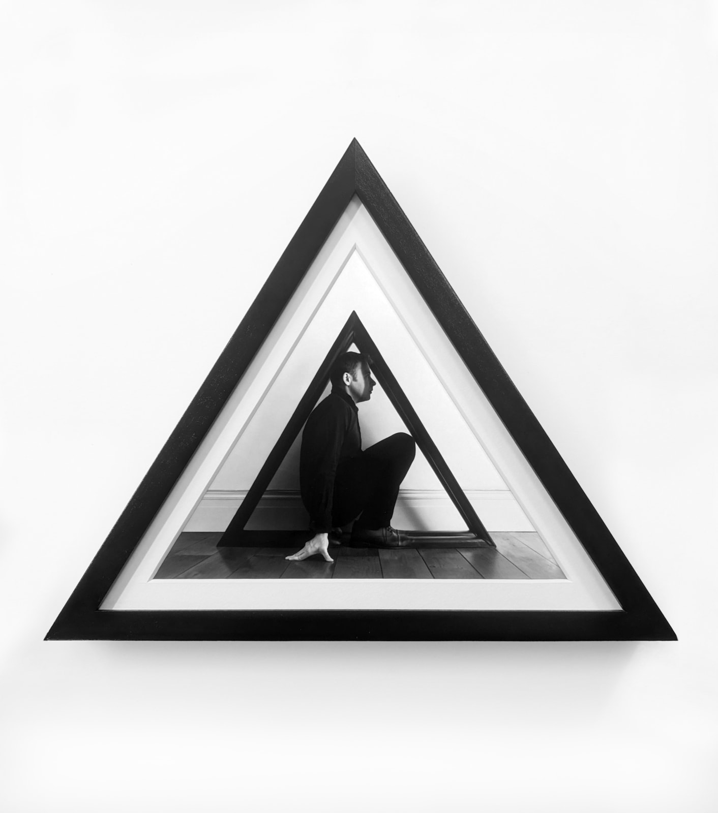 Jonny Briggs, Shoes to form a triangle, 2025