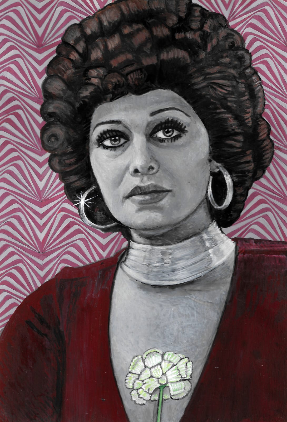 Soheila Sokhanvari, In Your Eyes (portrait of Ramesh), 2021