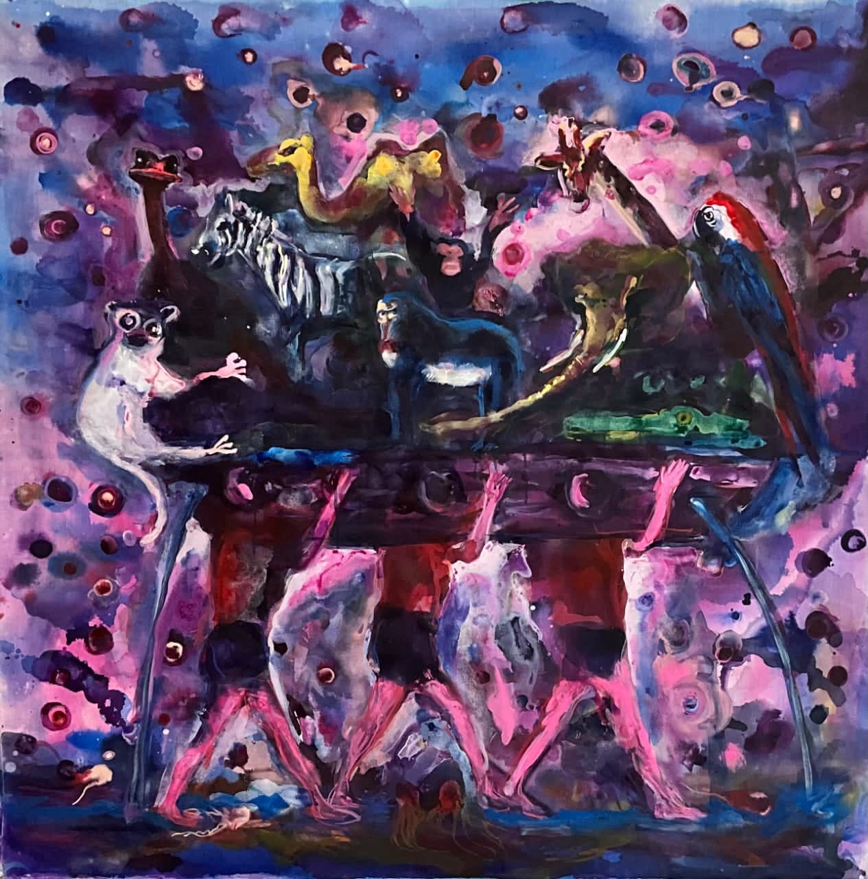 Yassine Balbzioui, Caravan Swimming, 2024