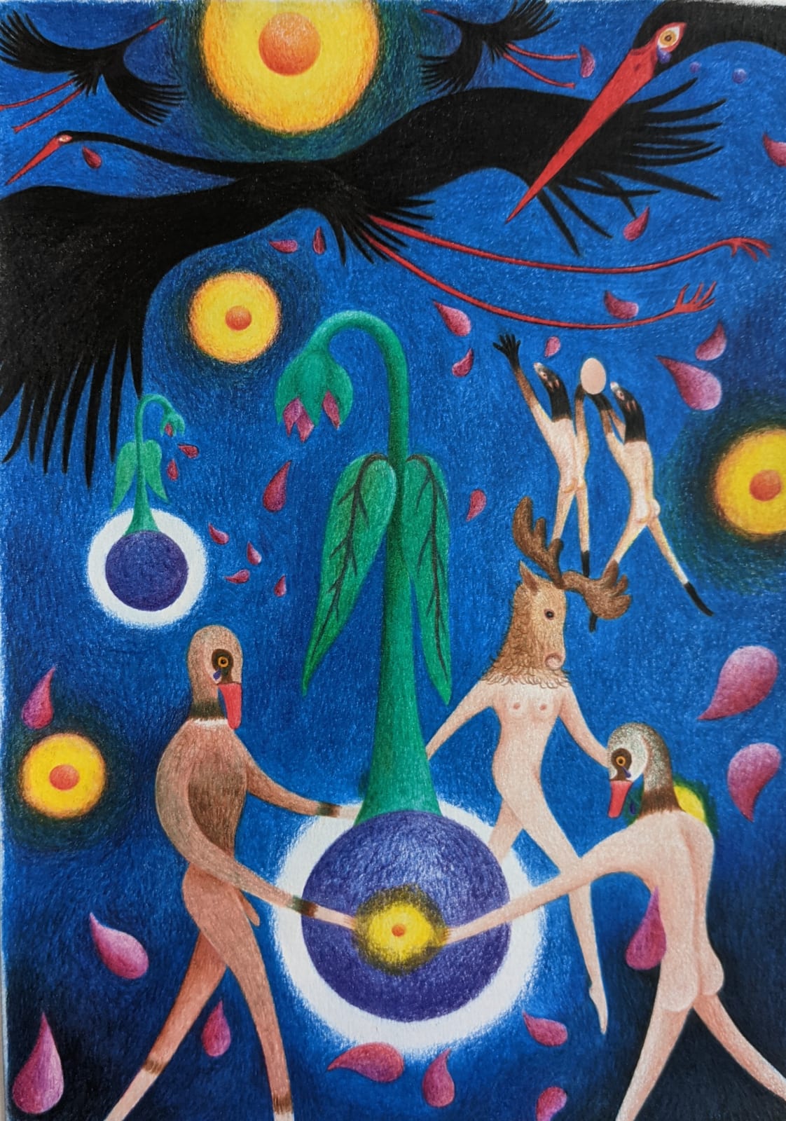 Bartholomew Hajduk, Odlot ptaków (Farewell to the birds), 2021