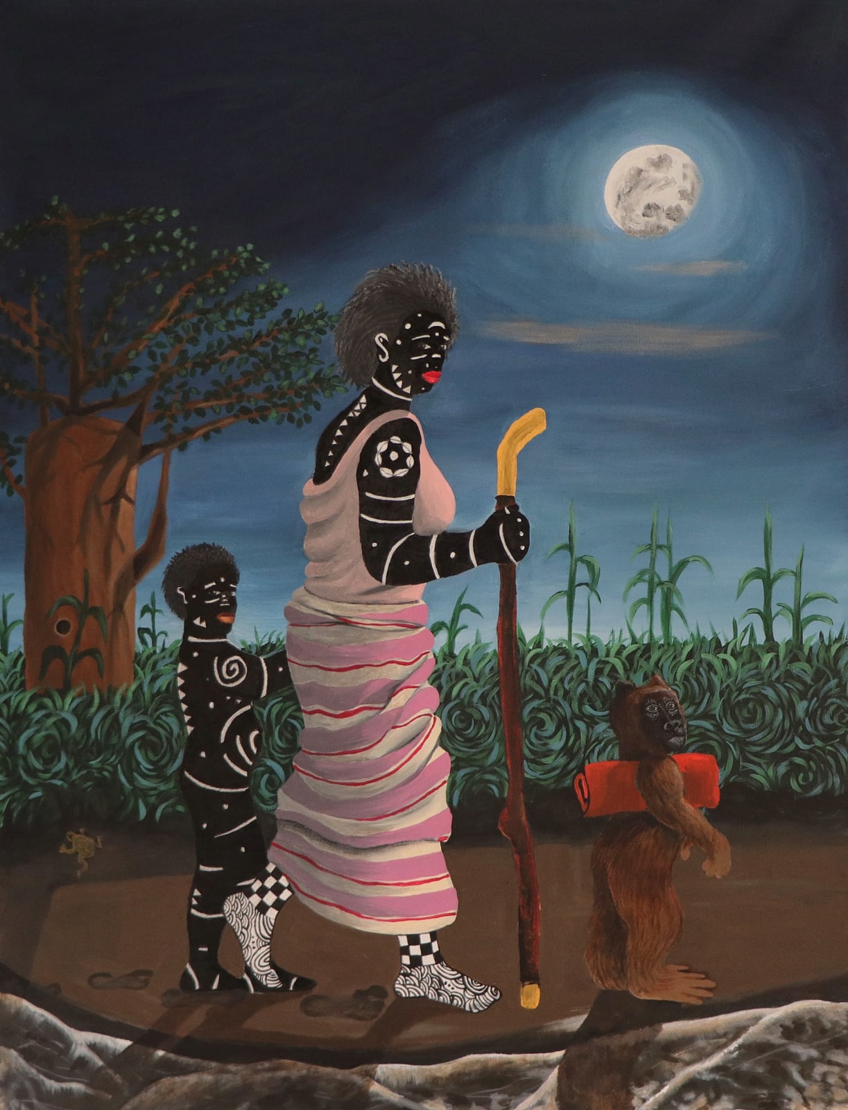 Kelechi Nwaneri, Midnight walk 1, 2021
