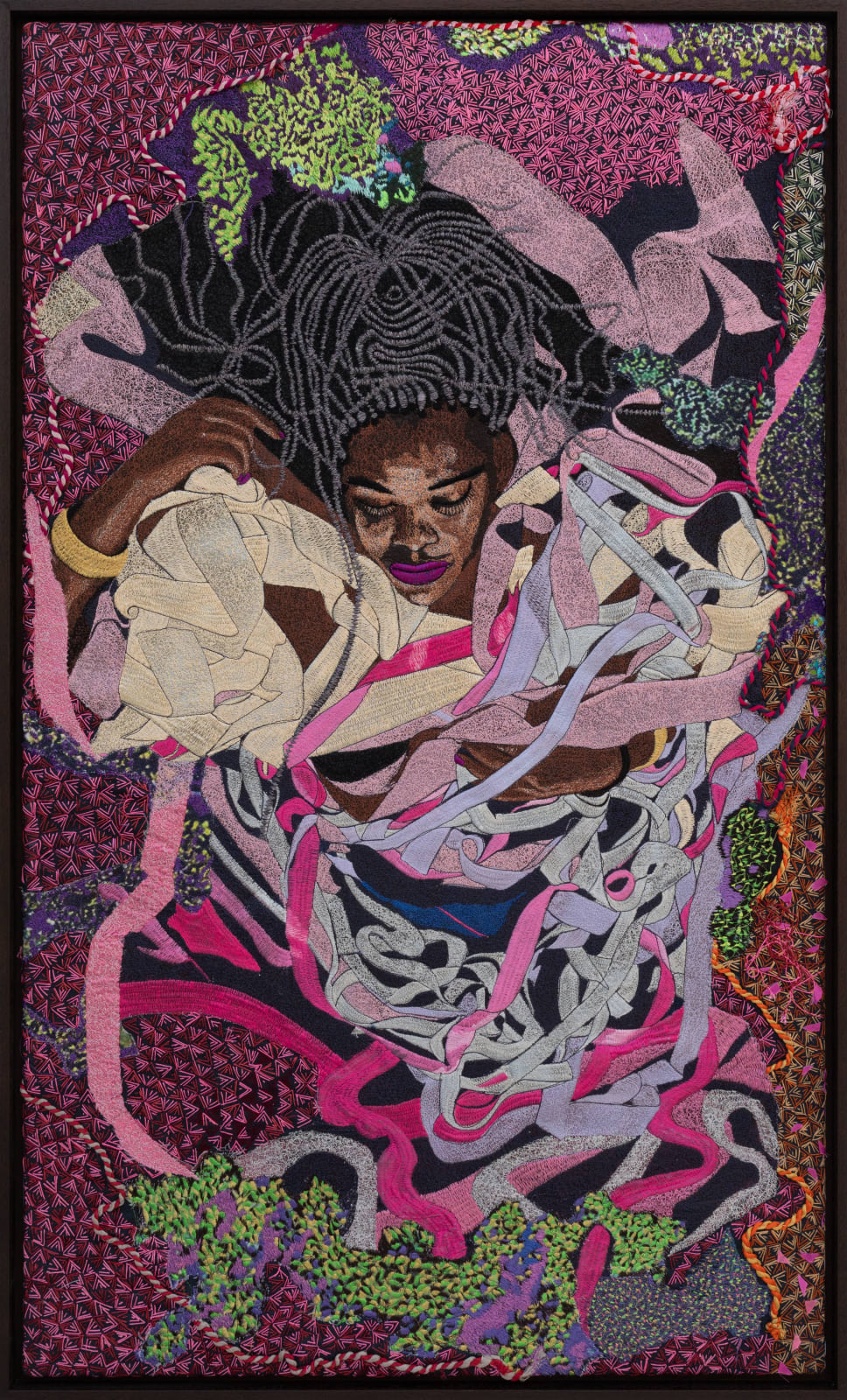 Kimathi Mafafo, Life Moves Like a Ribbon I, 2023