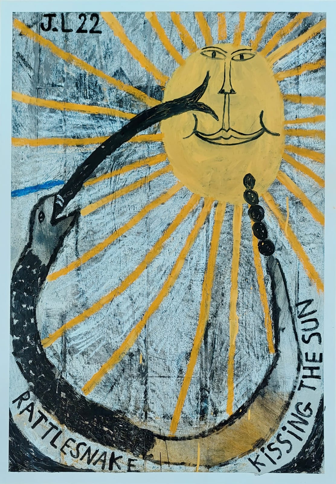 Joachim Lambrechts, Rattlesnake kissing the sun, 2022