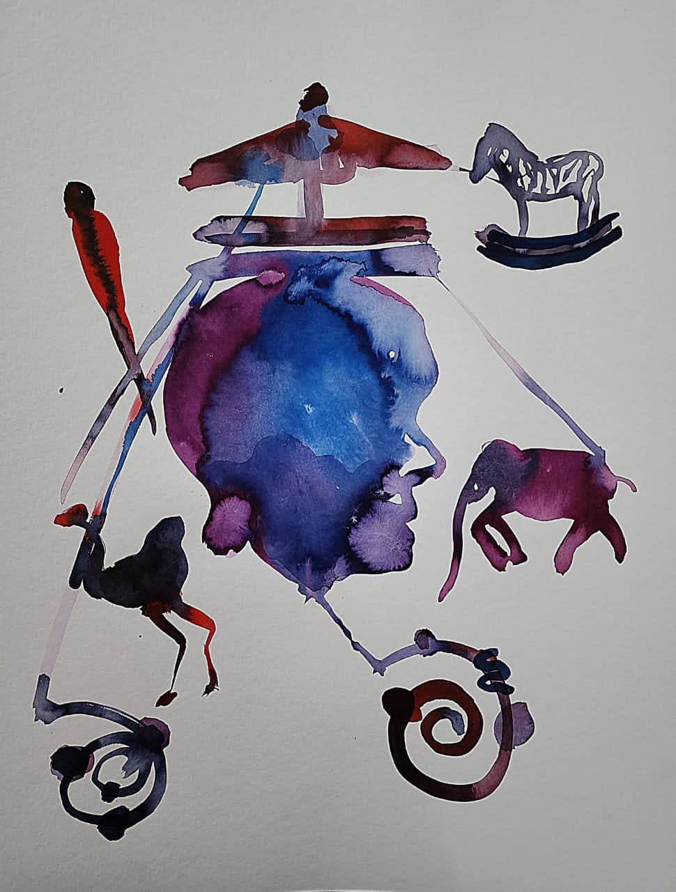 Yassine Balbzioui, The Circus in my Head 33, 2024