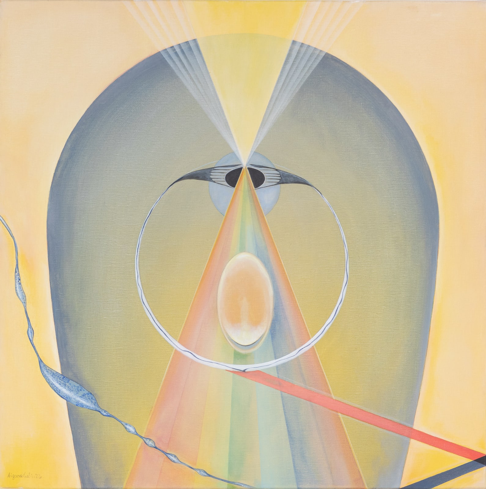 Aigana Gali, Onai I (Yellow), 2023