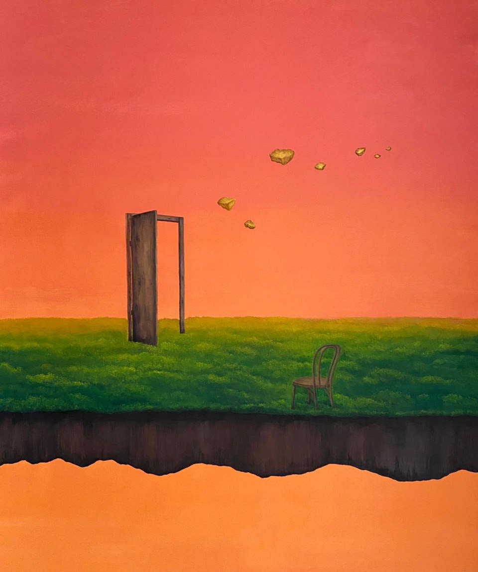 Houda Terjuman, Glimpse through an open door II , 2023