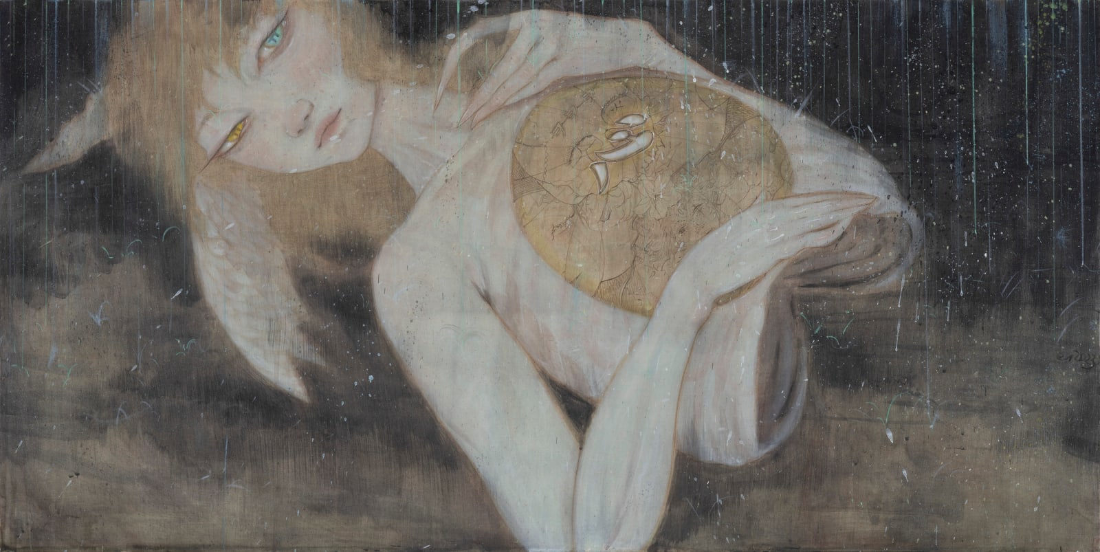 Tae Kim, 살을 뚫는 빗방울 (Piercing rain drops), 2023
