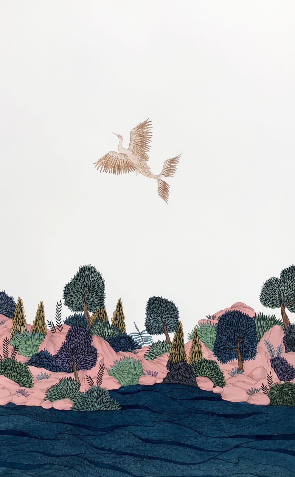 Maha Ahmed, The shifting horizon III, 2020