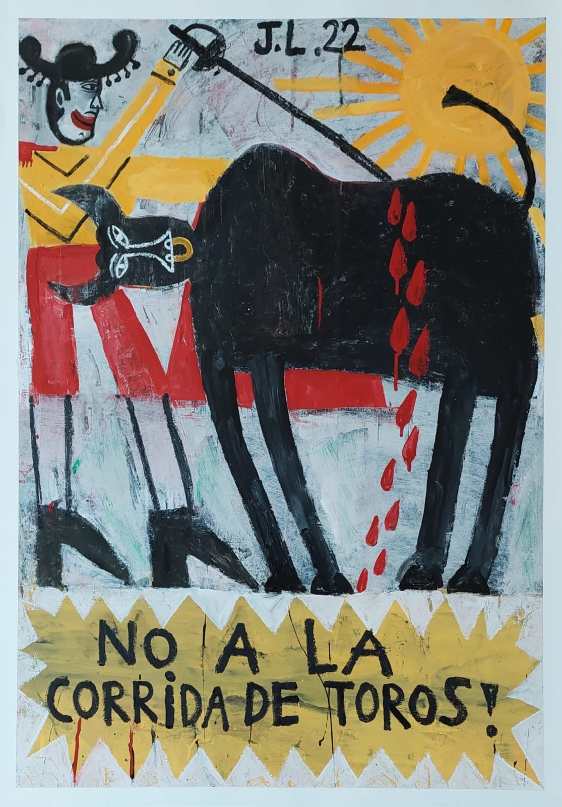 Joachim Lambrechts, No a la corrida de toros, 2022