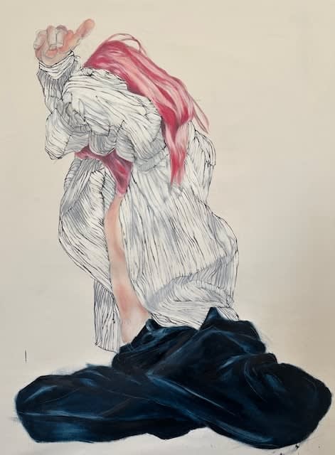 Luella Bartley, pink hair, 2025
