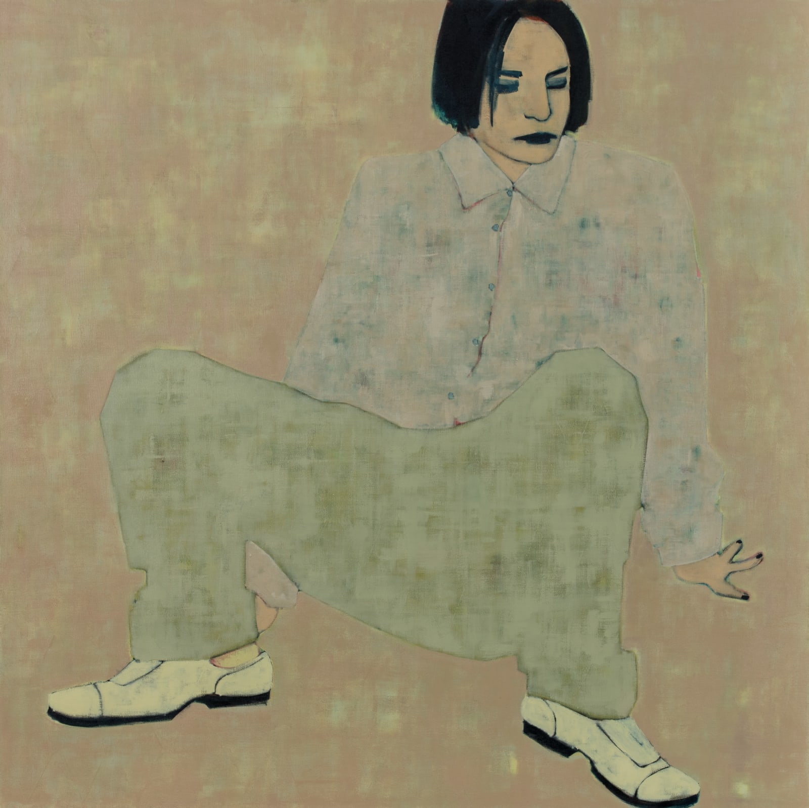Sara Berman, Baggy Pants, White Brogues, 2022