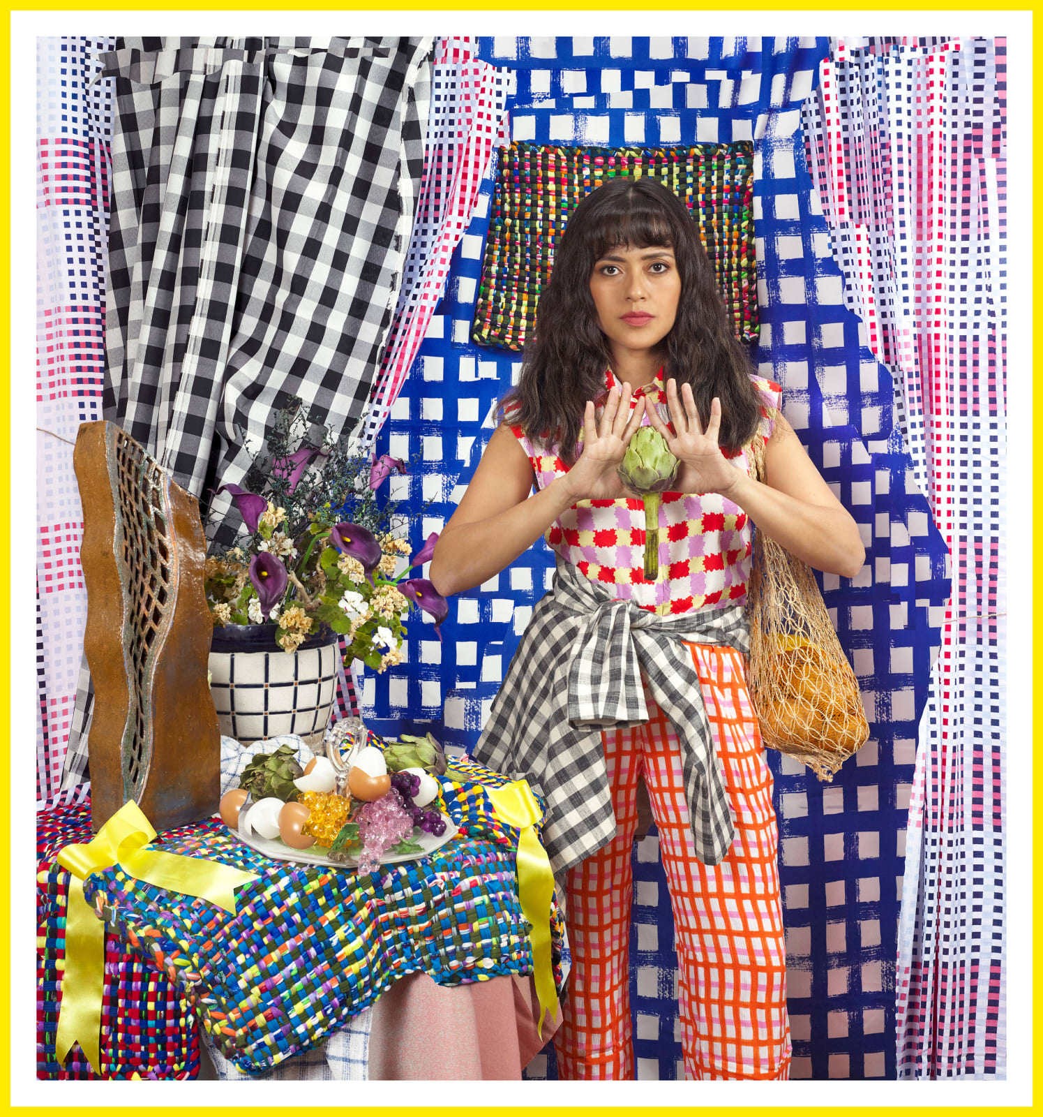 Wawi Navarroza, The Shopper: Heart Sutra (Self-Portrait with Artichoke), 2022
