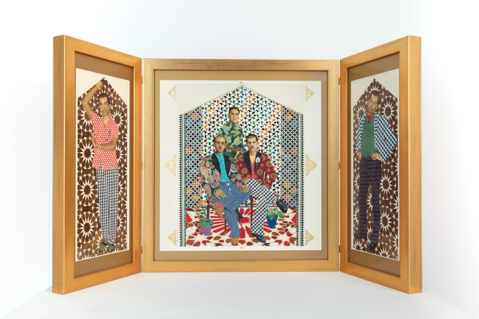 Soheila Sokhanvari, Men of Order (Triptych), 2014