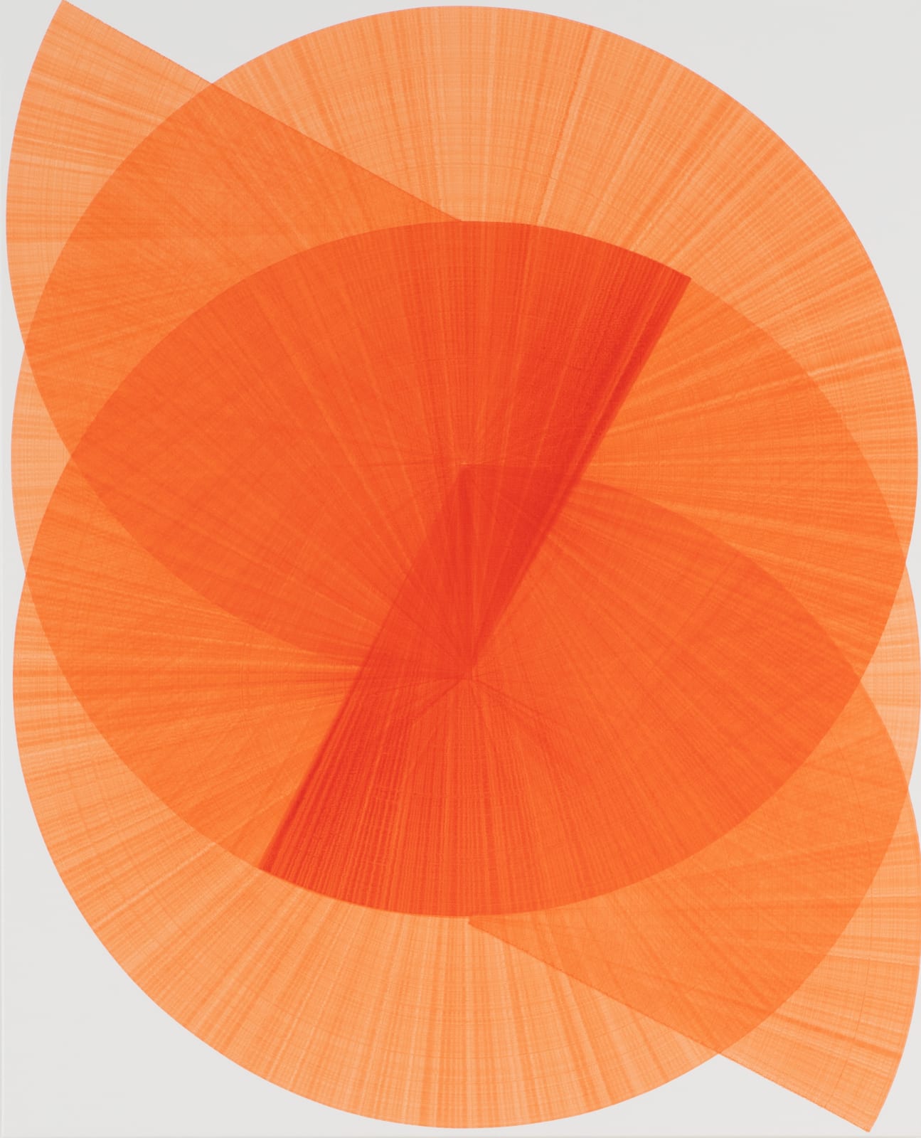 Thomas Trum, Two Orange Lines 52, 2023