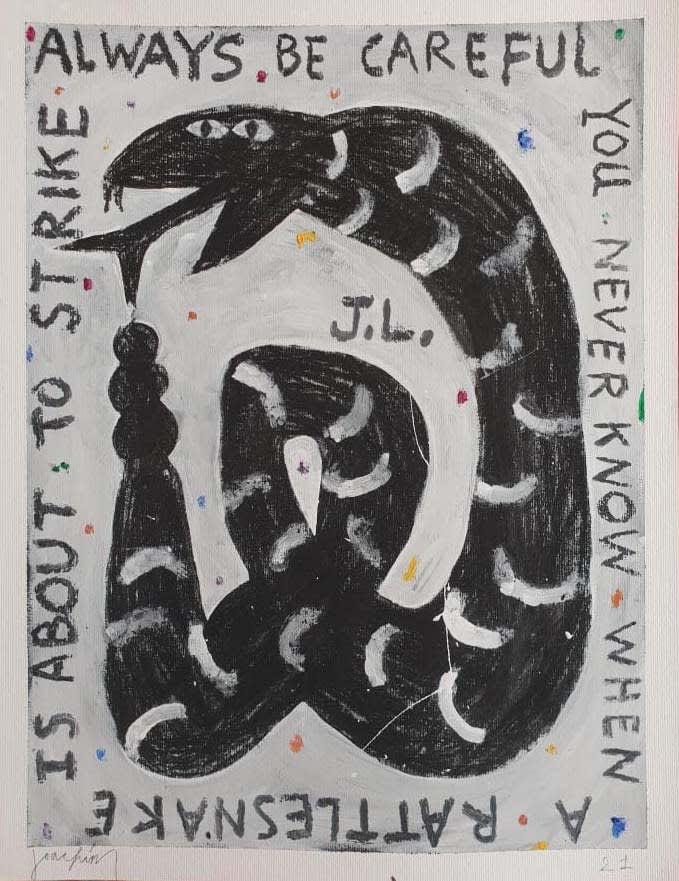 Joachim Lambrechts, Always be careful you never know when a rattlesnake is about to strike, 2021