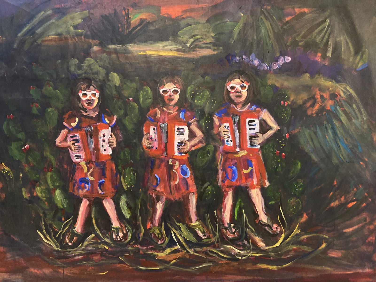 Yassine Balbzioui, Three Accordions, 2021